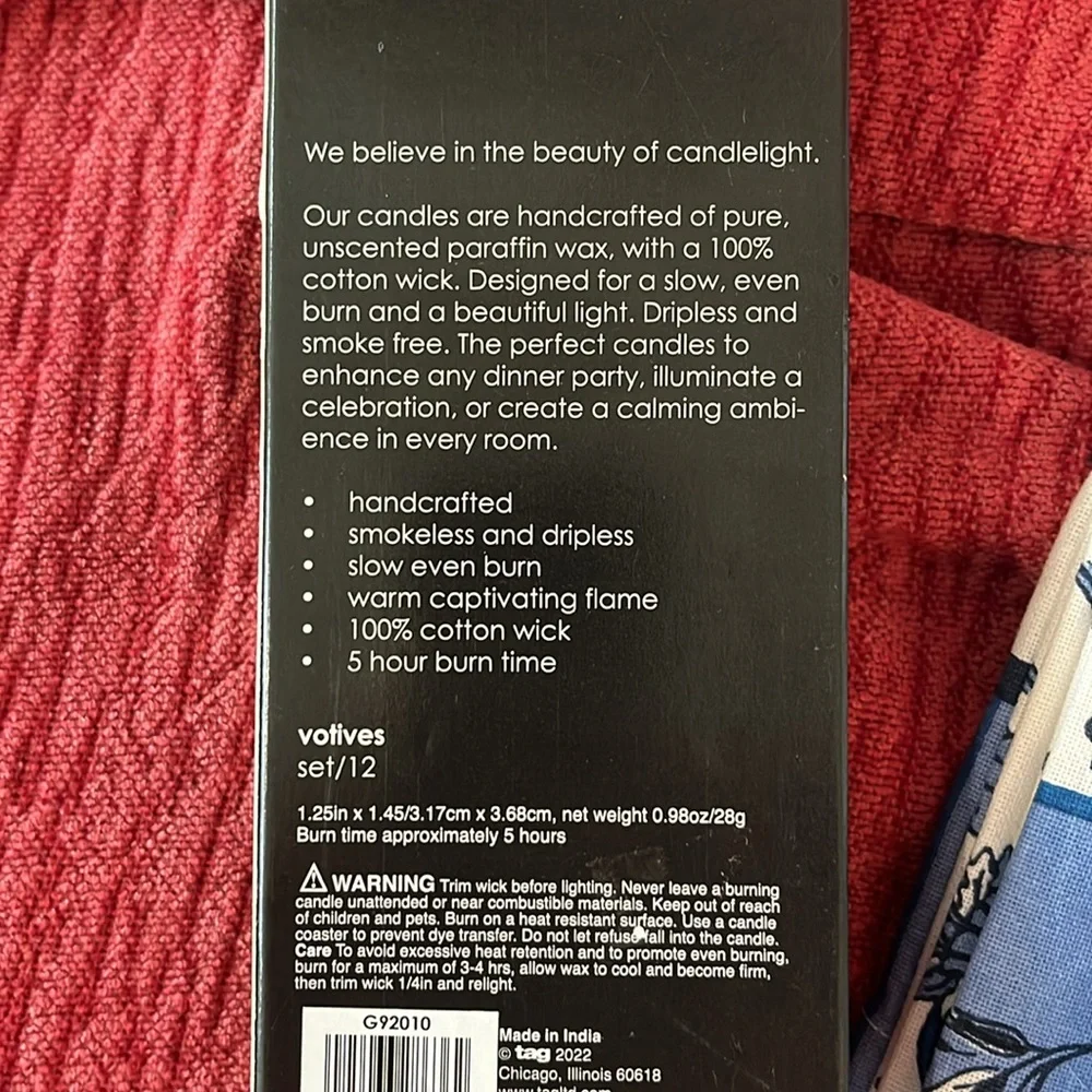 Tag set blue